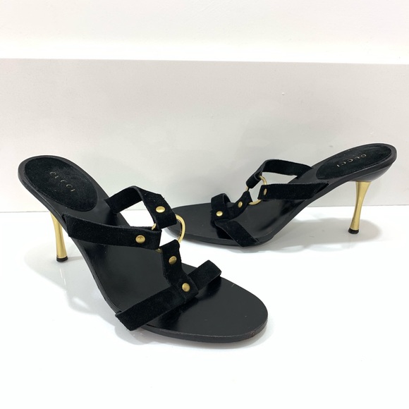 Gucci Shoes - GUCCI suede heels
